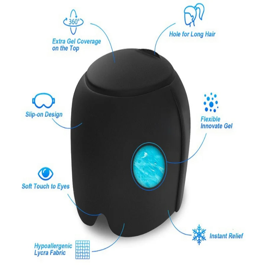 Ice & Heat Halo -  Heat & Cold Therapy Head Wrap for migraine